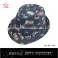 Denim Fedora Hat combed cotton baby hats